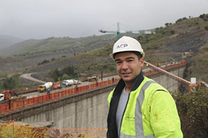 Pedro Jurado, operador de maquinaria